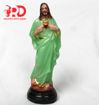 Patung Yesus Hati Kudus Fospor 15 CM