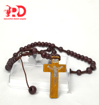 Rosario Tali Kayu Coklat