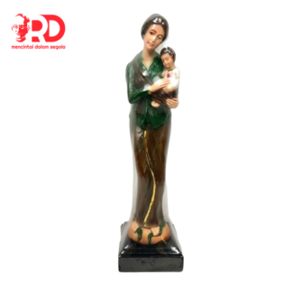 Patung Maria Bunda Jawa Kebaya Hijau uk 25 cm